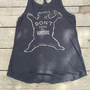 Lucky Brand - Don’t Feed the Hipsters Tank